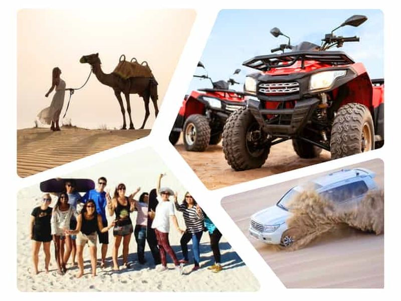 Billet Dune Bashing, Sandboarding, Balade à Dos de Chameau et Balade en Quad en Option