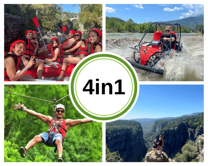 Billet Alanya/Side/Antalya : rafting dans les canyons, buggy et tyrolienne