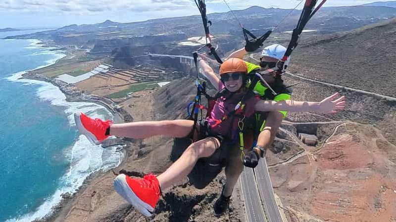 Billet Grande Canarie : vol en parapente avec tapas et prise en charge