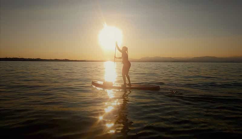 Billet Lac de Garde : expérience de stand up paddle au coucher du soleil