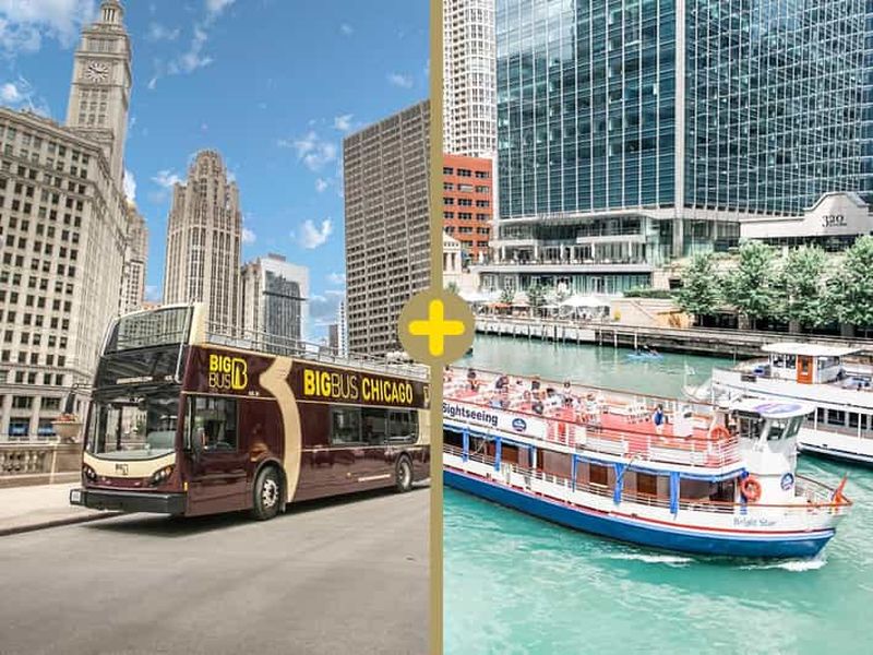 Billet Chicago : Architecture River Tour et Hop-on Hop-off Bus Tour