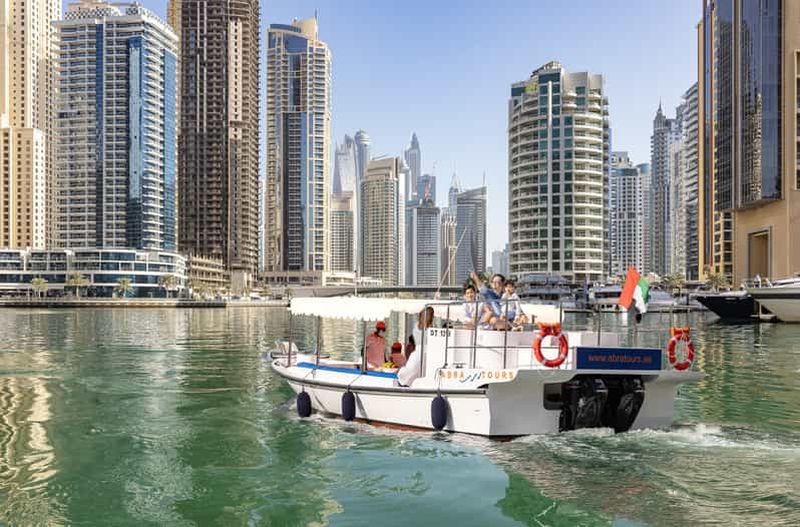 Billet Dubaï : sortie en bateau Abra à Dubaï Marina, Ain Dubaï, JBR