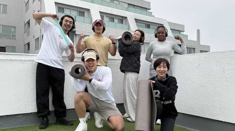 Billet Tokyo : séance de HIIT sur un toit à Shibuya avec Silent Disco