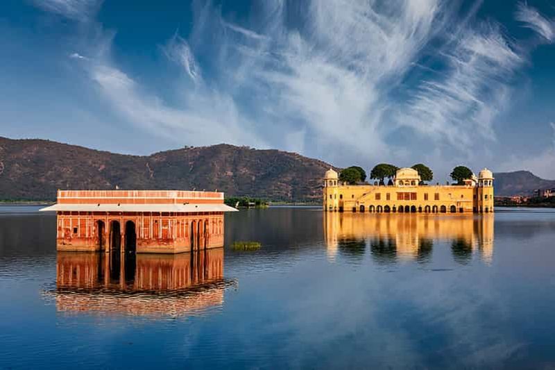 Billet Jaipur : visite d'une demi-journée du fort d'Amer, du Jal Mahal et du Hawa Mahal