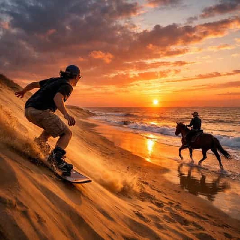Billet Agadir : balade à cheval, sandboard et canyon (dîner en option)