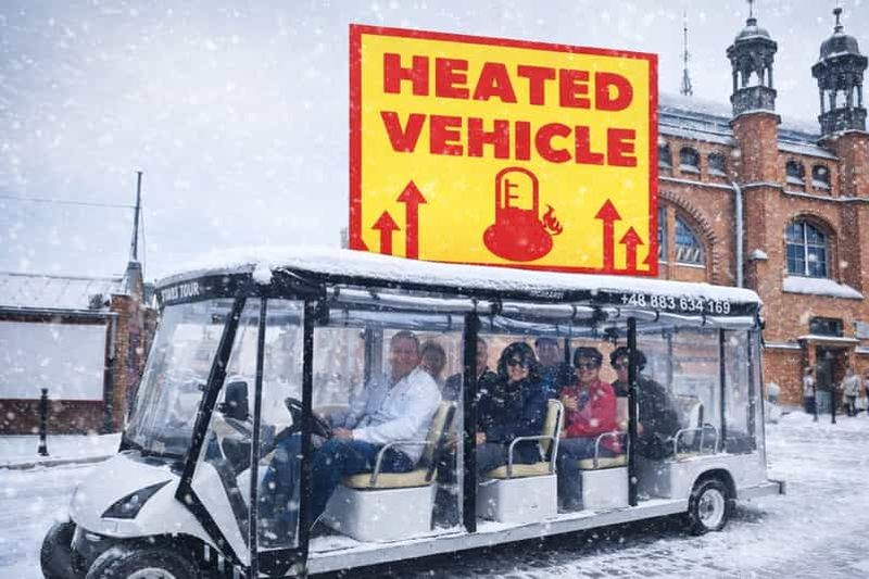 Billet Gdansk : visite guidée en direct en voiturette de golf/buggy touristique