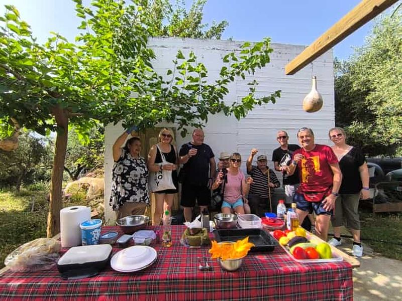 Billet Crète : excursion touristique d'une journée avec cours de cuisine et déjeuner