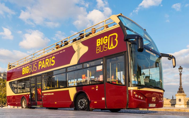 Billet Big Bus : Tour en bus Hop-On Hop-Off de Paris et billets pour le Panthéon