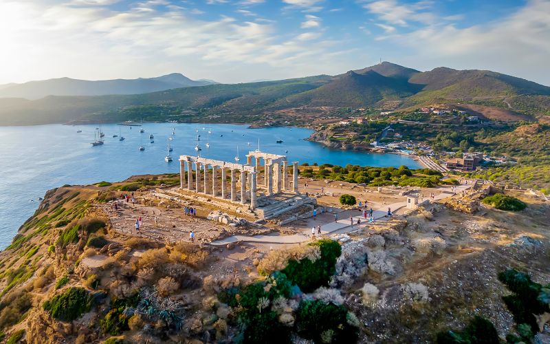 Billet Au départ d'Athènes : Excursion d'une demi-journée au Temple de Poséidon et au Cap Sounion