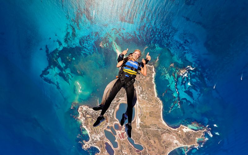 Billet Saut en parachute en tandem sur l'île de Rottnest