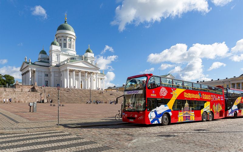 Billet City Sightseeing : Helsinki Tour en bus Hop-On Hop-Off