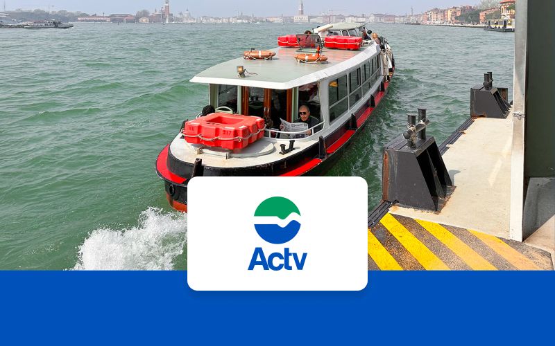 Billet Billets de 75 min pour l'ACTV de Venise