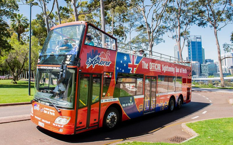 Billet Visite en bus Hop-On Hop-Off de Perth