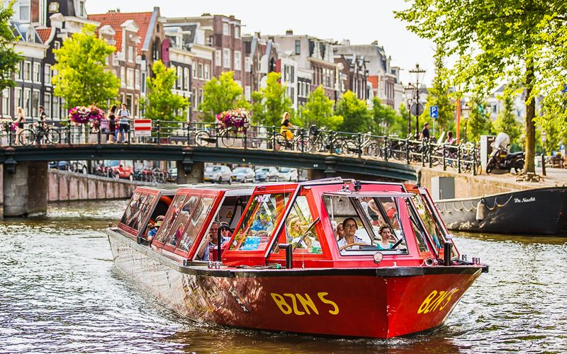 Billet City Sightseeing : Tour en bateau Hop-On Hop-Off à Amsterdam
