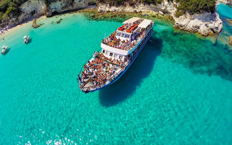 Billet Corfou : Paxos, Antipaxos, Grottes bleues et croisière au village de Lakka