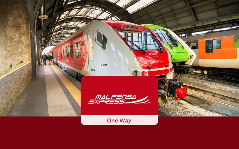 Billet Malpensa Express : Transferts en train aller simple entre l'aéroport Malpensa T1/T2 et la gare centrale/Cadorna