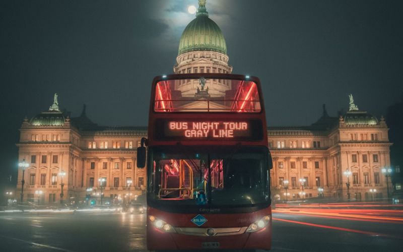 Billet Gray Line : Visite nocturne en bus de Buenos Aires : Mythes et légendes