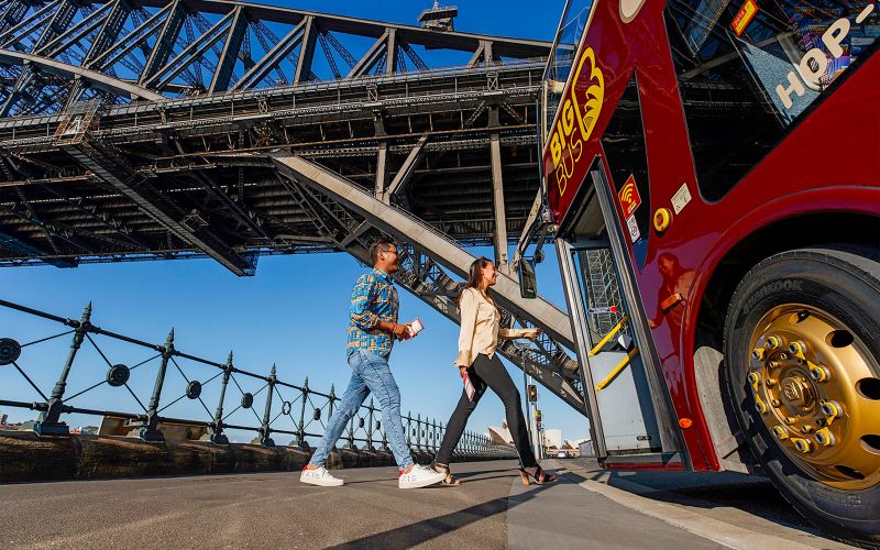 Billet Big Bus : Sydney Hop-on Hop-off Bus Tour avec croisière facultative dans le port (Hop-on Hop-off Harbour Cruise)