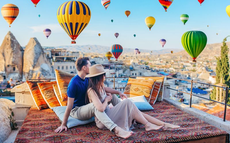 Billet Cappadoce Super Combo : Observation en montgolfière + Tour rouge et tour en VTT ou promenade à cheval