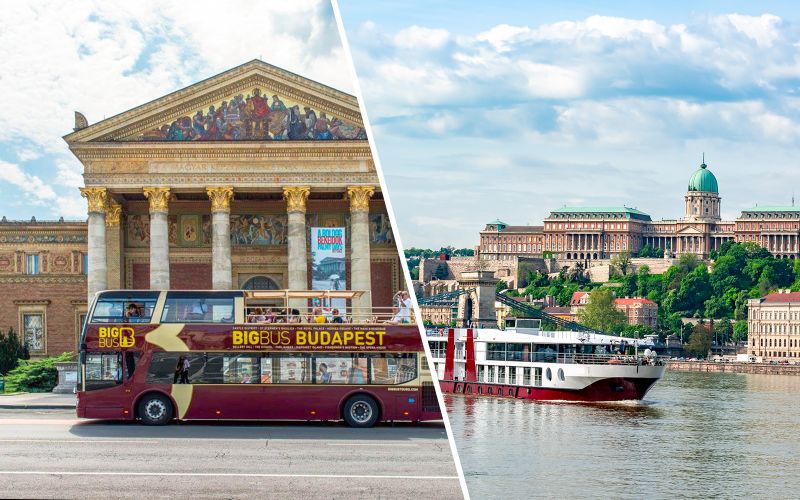 Billet Combo : Visite en bus Hop-On Hop-Off de Budapest + Croisière sur le Danube