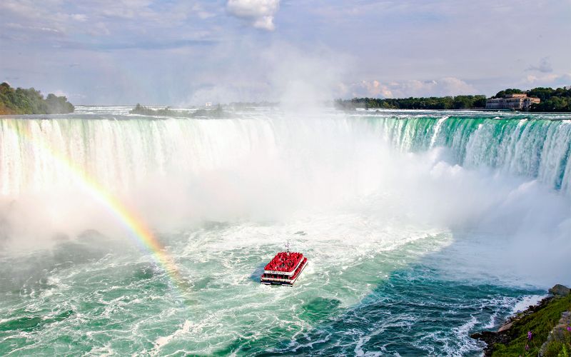 Billet Visite des chutes du Niagara (Canada) tout compris avec croisière Hornblower, voyage derrière les chutes et tour Skylon