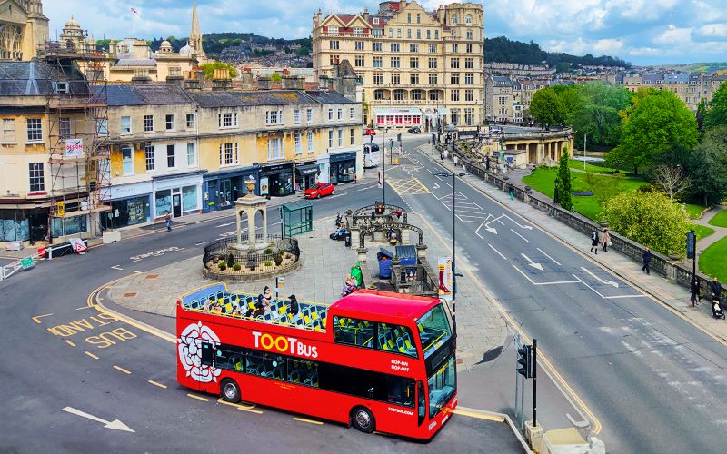 Billet Tootbus : Tour en bus Hop-On Hop-Off à Bath