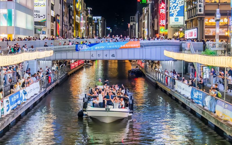 Billet Croisière fluviale de 30 minutes à Osaka Dotonbori