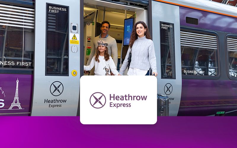 Billet Heathrow Express : Transferts en train aller simple ou aller-retour entre l'aéroport de Heathrow et Londres Paddington