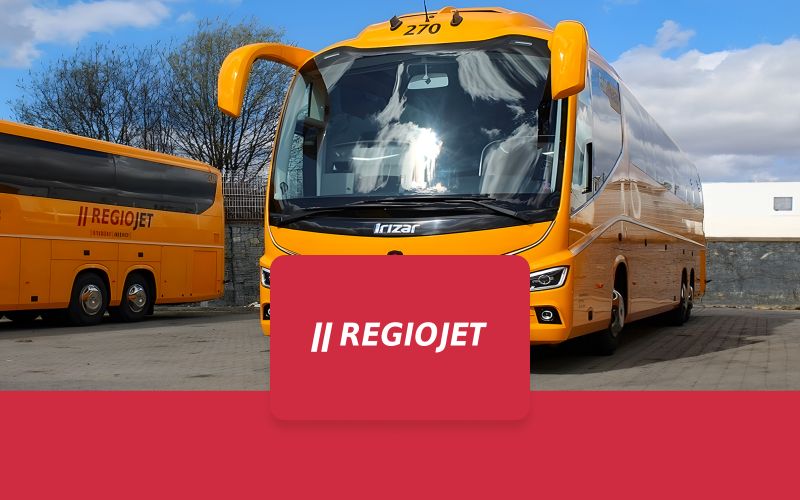 Billet Billets d'autobus aller simple Regio Jet : Aéroport de Prague vers/depuis la gare routière centrale de Prague