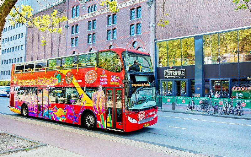 Billet City Sightseeing : Tour en bus Hop-On Hop-Off à Amsterdam