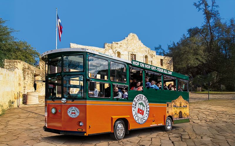 Billet Old Town Trolley: : Visite en trolley Hop-On Hop-Off de San Antonio