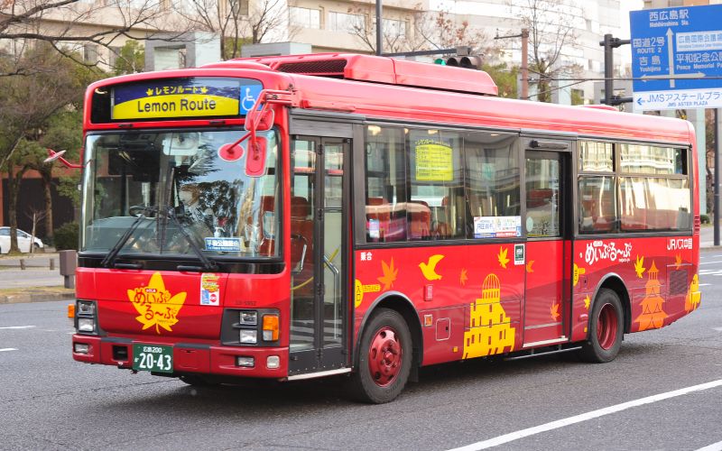 Billet Hiroshima Meipuru-pu : visite en bus Hop-On Hop-Off d'Hiroshima en 1 jour