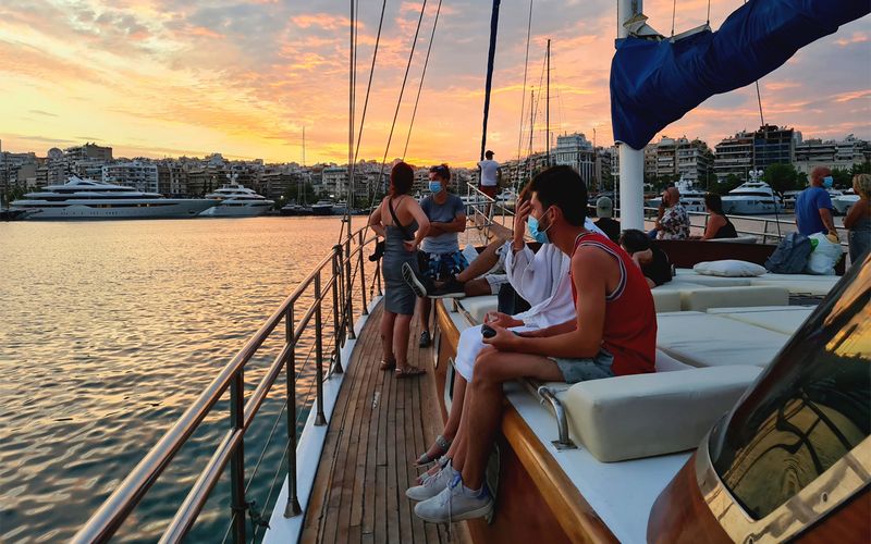 Billet Au départ d'Athènes : Croisière d'une journée vers les îles grecques d'Agistri, Moni et Égine avec déjeuner.