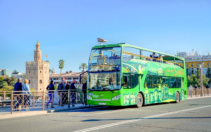 Billet Sevirama : Seville Hop-On Hop-Off bus tour en bus bus Hop-On Hop-Off