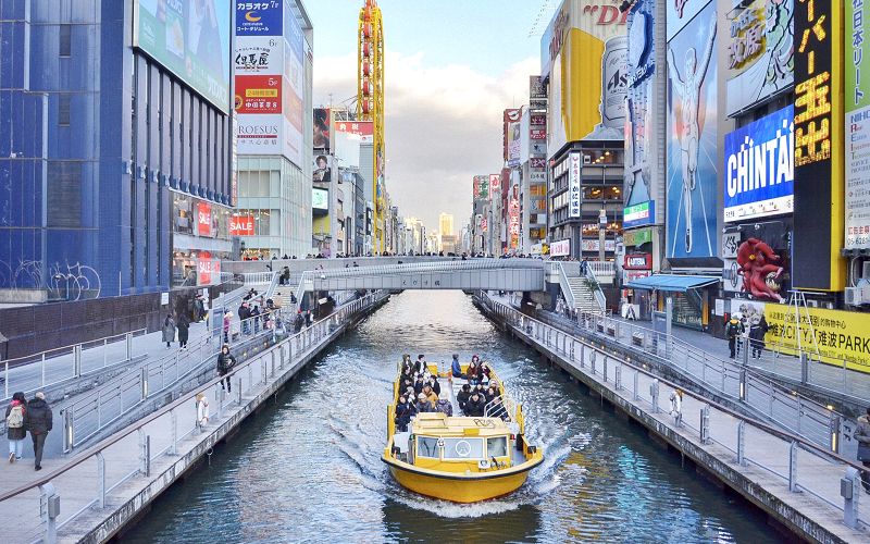 Billet Osaka : Croisière sur la rivière Tombori