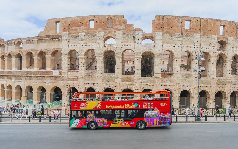 Billet City Sightseeing : tour en bus Hop-On Hop-Off à Rome