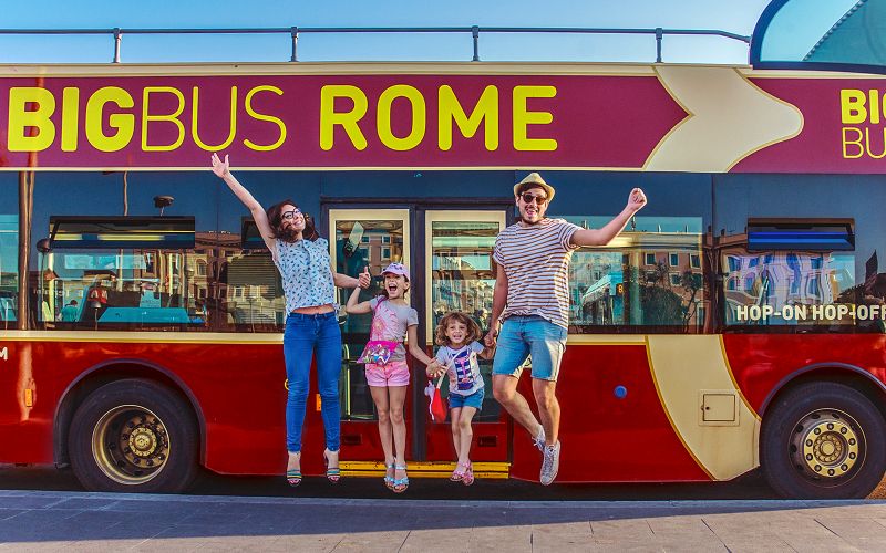 Billet Big Bus : Tour en bus Hop-On Hop-Off de Rome