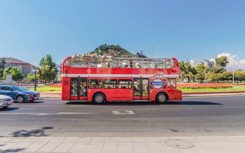 Billet Turistik : Tour en bus Hop-On Hop-Off à Santiago