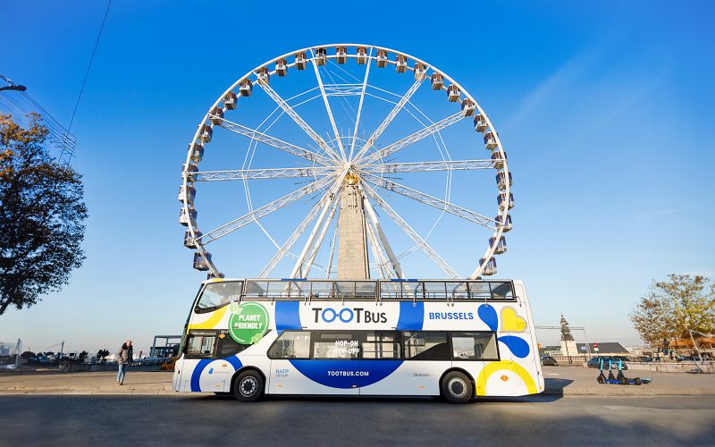 Billet Combo : tour en bus Hop-on Hop-off Bruxelles + billets pour la Grande Roue