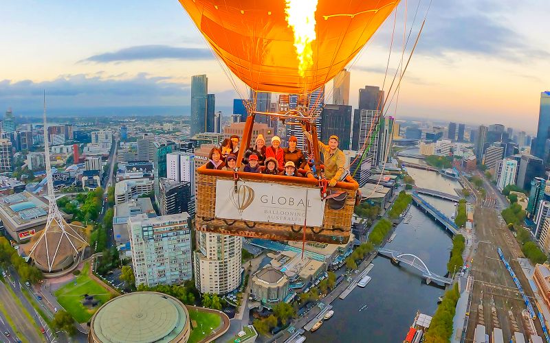 Billet Vol en montgolfière au-dessus de Melbourne au lever du soleil