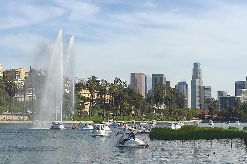 Billet Balade en barque sur le lac Echo Park de Los Angeles