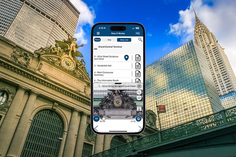 Billet Visite autoguidée de la Grand Central Terminal de New York avec application mobile