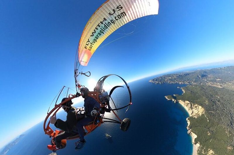 Billet Vol en paramoteur trike à Corfou