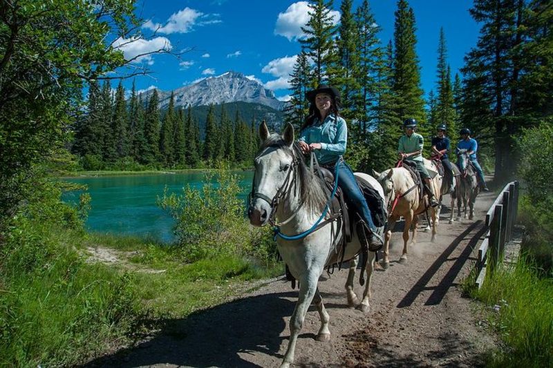 Billet Balade à cheval le long de la rivière Bow à Banff