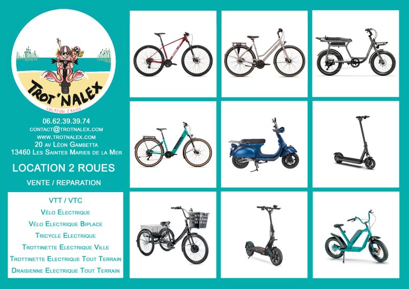 Billet Location de vélos chez Trot'NAlex