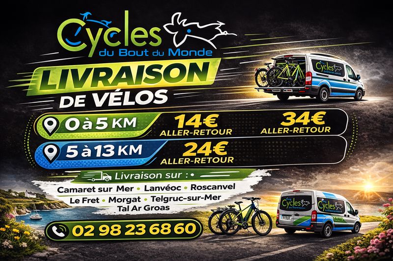 Billet Location de vélos chez Cycles du bout du monde