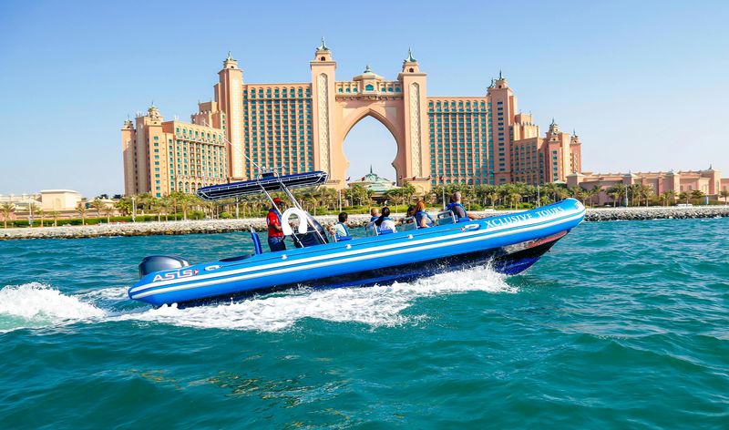 Billet Visite en hors-bord de la marina de Dubaï, d'Atlantis et de Burj Al Arab