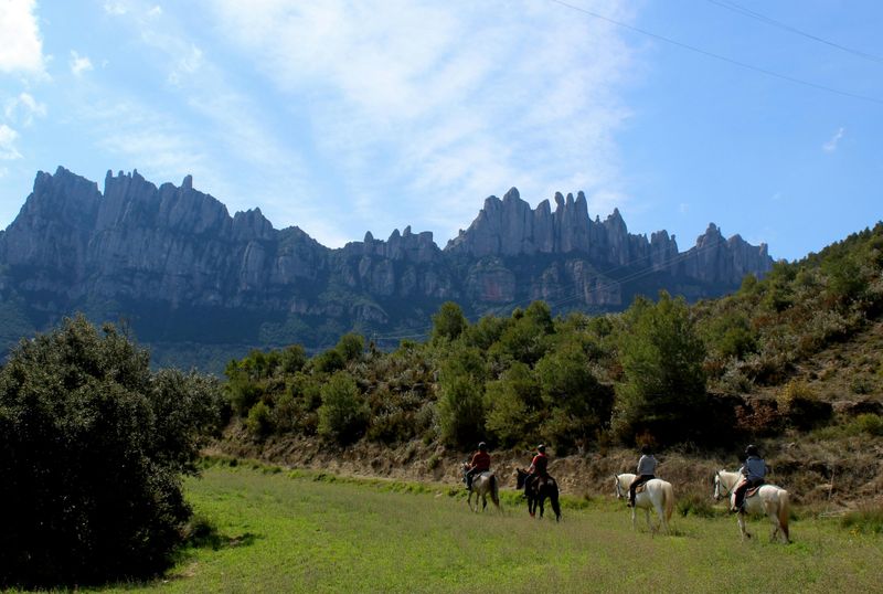 Billet Balade à cheval dans le parc national de Montserrat au départ de Barcelone