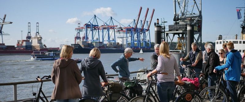 Billet Visite guidée privée à vélo le long de l'Elbe à Hambourg