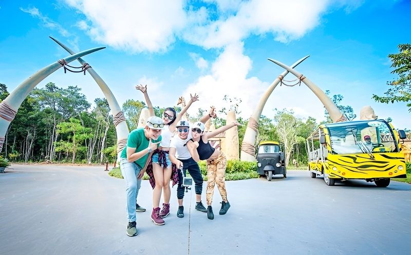 Billet Entrée au parc semi-faune du Vietnam avec expérience de safari